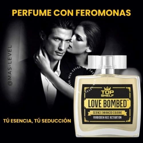 KIT PERFUME CON FEROMONAS - HERLOS+LOVE BOMBED + Regalo Atomizador Portátil