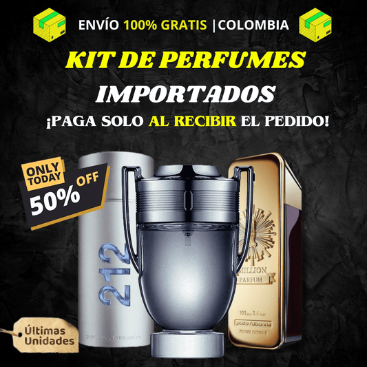 🔥 PROMOCIÓN [COMPRA 1 LLÉVATE 3] - 1 PERFUME ONE MILLION 100ML + 1 PERFUME 212 MEN 100ML + 1 PERFUME INVICTUS 100ML] 🌟¡SOLO HOY! 🔥