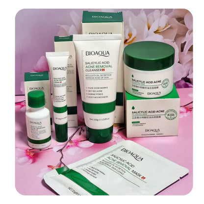 Kit/Combo x 4 Ácido Salicílico Renovación Radiante | Tratamiento Facial Para El Acné - BIOAQUA