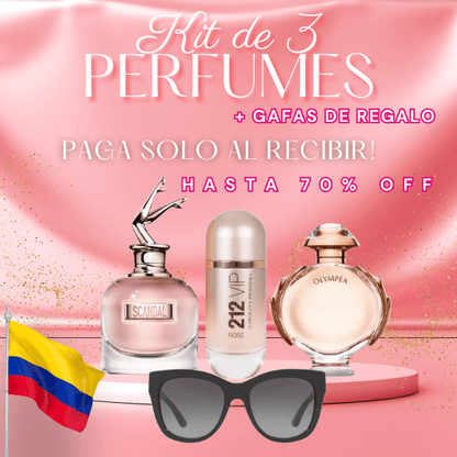 🔥 PROMOCIÓN [COMPRA 1 LLÉVATE 3] - PERFUME 212 VIP ROSE | PERFUME SCANDAL LE PARFUM | PERFUME OLYMPÉA PACO RABANNE | [100ML CADA UNO] 🌟 ¡Sólo hoy! 🌟