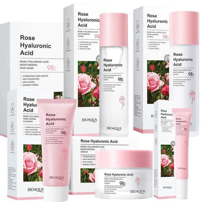 🔥 PROMOCIÓN [COMPRA 1 LLÉVATE 6] - COMBO BIOAQUA DE LA ROSE | Jabón Facial | Tónico | Contorno de Ojos | Crema Hidratante | Loción Hidratante | Suero Hidratante | + REGALO MISTERIOSO 😱 🌟 ¡Sólo hoy! 🌟